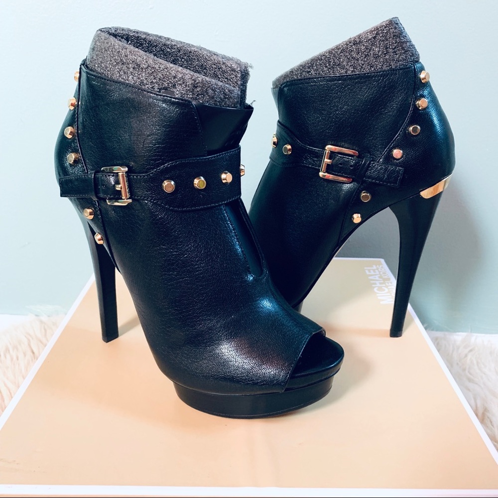 🎉HP🎉 MICHAEL KORS “Ailee” Open Toe Stiletto Bootie 8M - Picture 2 of 8